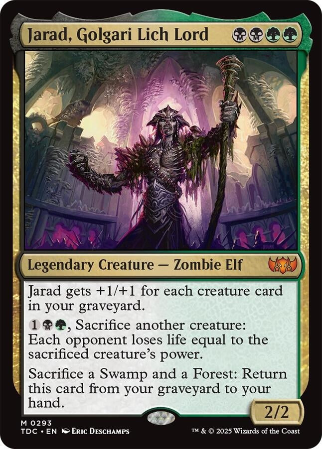 Image for Jarad, Golgari Lich Lord (293) (Commander: Tarkir: Dragonstorm) - Magic: The Gathering