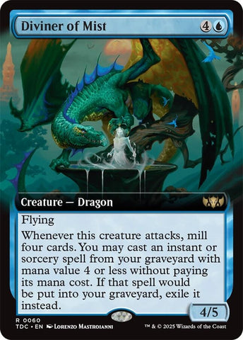 Image for Diviner of Mist (Extended Art) (60) (Commander: Tarkir: Dragonstorm) - Magic: The Gathering