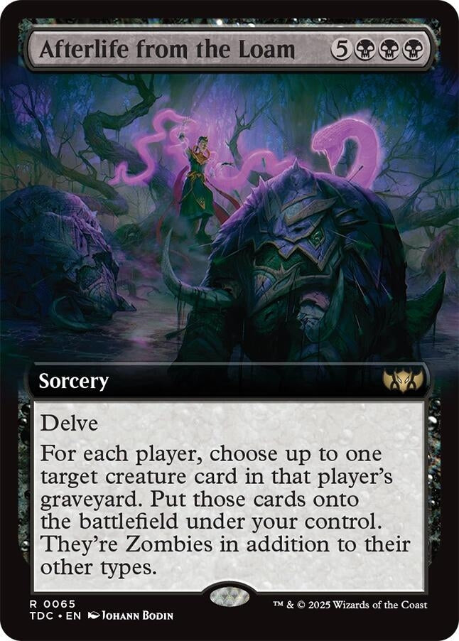 Image for Afterlife from the Loam (Extended Art) (65) (Commander: Tarkir: Dragonstorm) - Magic: The Gathering