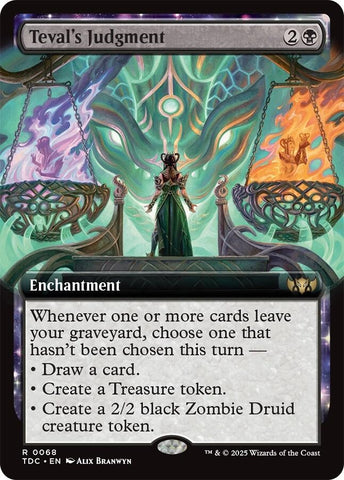 Image for Teval's Judgment (Extended Art) (68) (Commander: Tarkir: Dragonstorm) - Magic: The Gathering