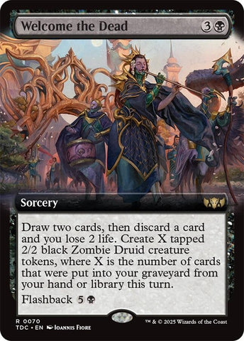 Image for Welcome the Dead (Extended Art) (70) (Commander: Tarkir: Dragonstorm) - Magic: The Gathering