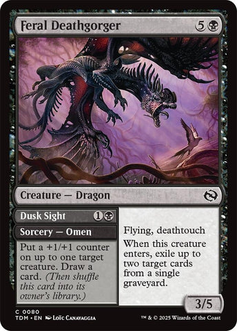 Image for Feral Deathgorger (80) (Tarkir: Dragonstorm) - Magic: The Gathering