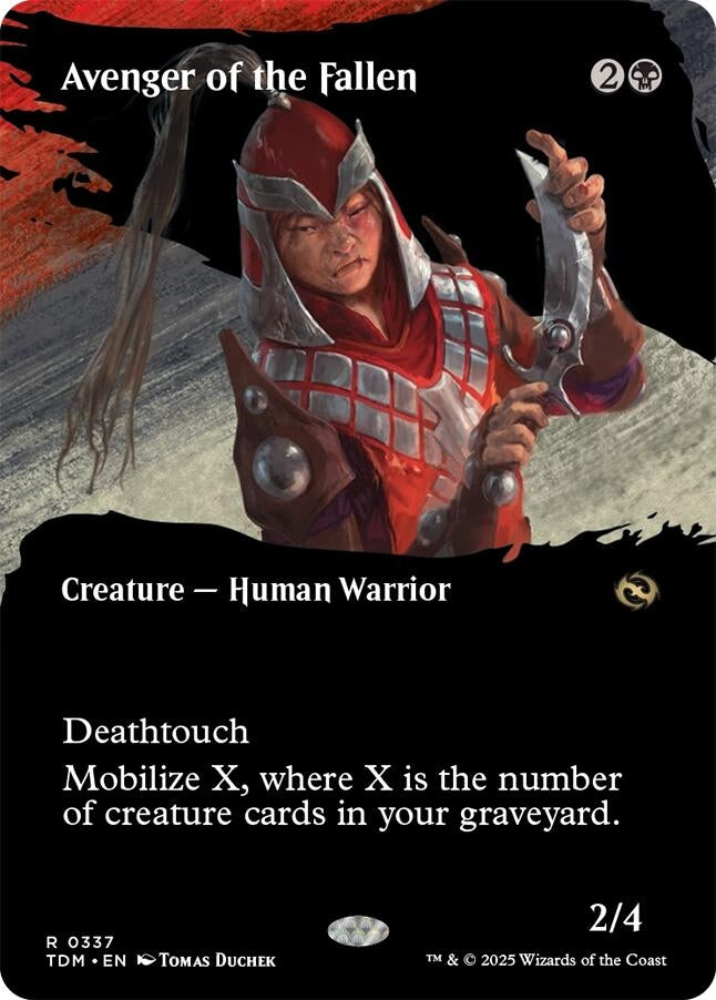 Image for Avenger of the Fallen (Borderless) (337) (Tarkir: Dragonstorm) - Magic: The Gathering