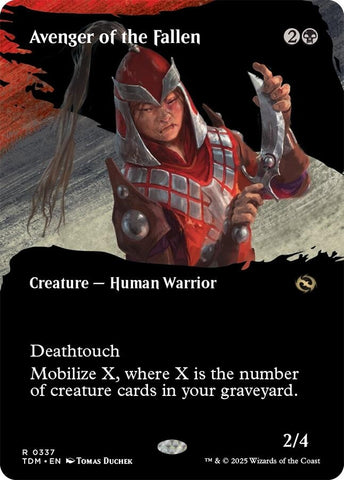 Image for Avenger of the Fallen (Borderless) (337) (Tarkir: Dragonstorm) - Magic: The Gathering