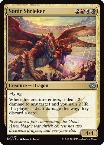 Image for Sonic Shrieker (226) (Tarkir: Dragonstorm) - Magic: The Gathering