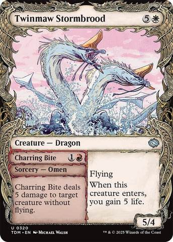 Image for Twinmaw Stormbrood (Showcase) (320) (Tarkir: Dragonstorm) - Magic: The Gathering