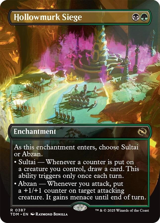 Image for Hollowmurk Siege (Borderless) (387) (Tarkir: Dragonstorm) - Magic: The Gathering