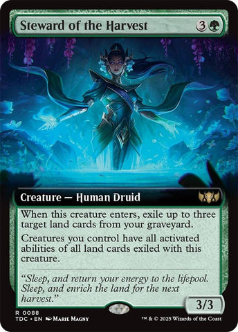 Image for Steward of the Harvest (Extended Art) (88) (Commander: Tarkir: Dragonstorm) - Magic: The Gathering