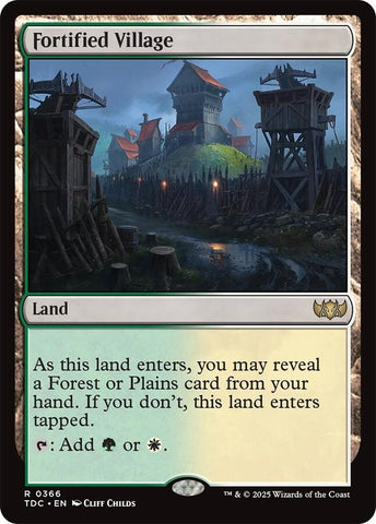 Image for Fortified Village (366) (Commander: Tarkir: Dragonstorm) - Magic: The Gathering