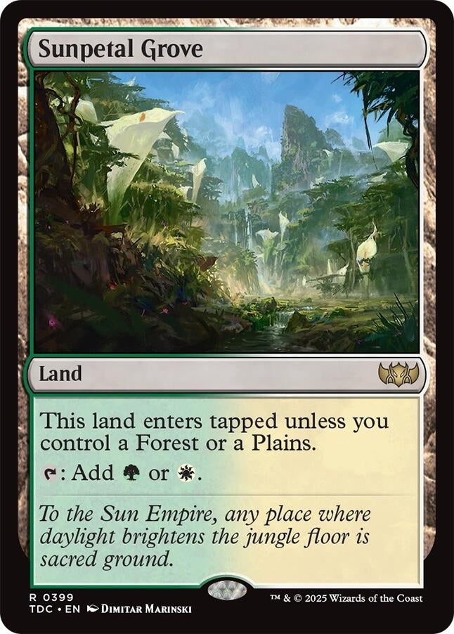 Image for Sunpetal Grove (399) (Commander: Tarkir: Dragonstorm) - Magic: The Gathering