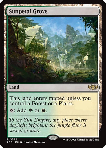 Image for Sunpetal Grove (399) (Commander: Tarkir: Dragonstorm) - Magic: The Gathering