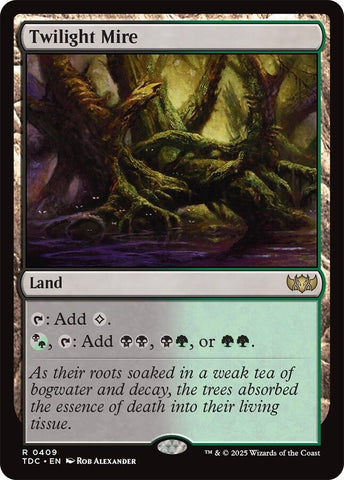 Image for Twilight Mire (409) (Commander: Tarkir: Dragonstorm) - Magic: The Gathering