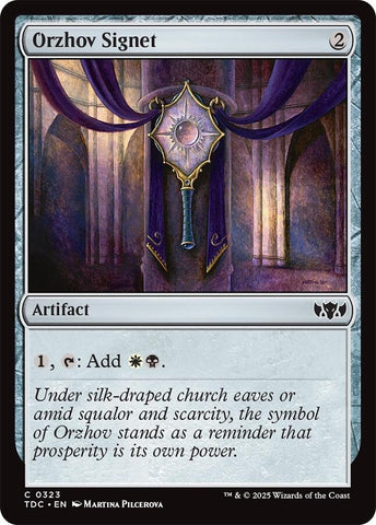 Image for Orzhov Signet (323) (Commander: Tarkir: Dragonstorm) - Magic: The Gathering