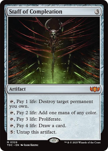 Image for Staff of Compleation (326) (Commander: Tarkir: Dragonstorm) - Magic: The Gathering