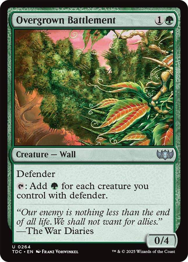 Image for Overgrown Battlement (264) (Commander: Tarkir: Dragonstorm) - Magic: The Gathering