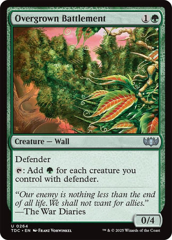 Image for Overgrown Battlement (264) (Commander: Tarkir: Dragonstorm) - Magic: The Gathering
