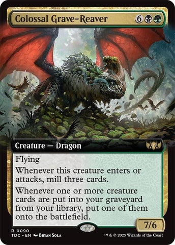 Image for Colossal Grave-Reaver (Extended Art) (90) (Commander: Tarkir: Dragonstorm) - Magic: The Gathering