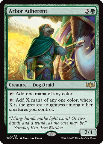 Image for Arbor Adherent (42) (Commander: Tarkir: Dragonstorm) - Magic: The Gathering