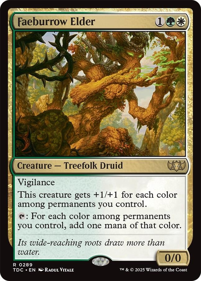 Image for Faeburrow Elder (289) (Commander: Tarkir: Dragonstorm) - Magic: The Gathering