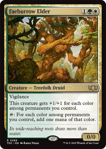 Image for Faeburrow Elder (289) (Commander: Tarkir: Dragonstorm) - Magic: The Gathering