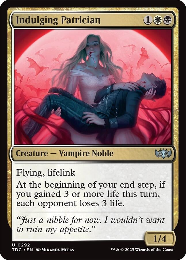 Image for Indulging Patrician (292) (Commander: Tarkir: Dragonstorm) - Magic: The Gathering