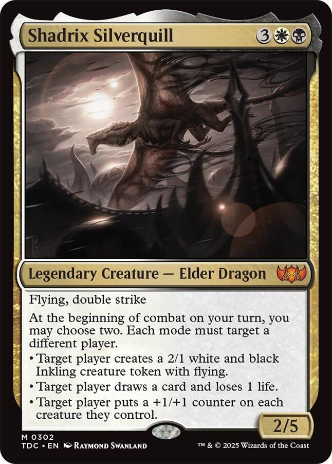 Image for Shadrix Silverquill (302) [Commander: Tarkir: Dragonstorm] - Magic: The Gathering