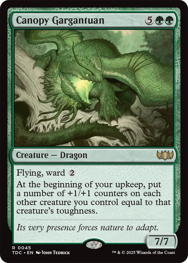 Image for Canopy Gargantuan (45) (Commander: Tarkir: Dragonstorm) - Magic: The Gathering