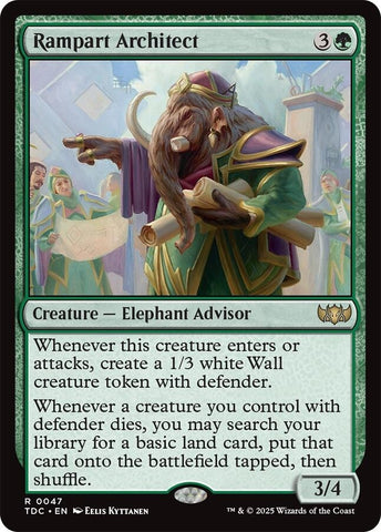 Image for Rampart Architect (47) (Commander: Tarkir: Dragonstorm) - Magic: The Gathering
