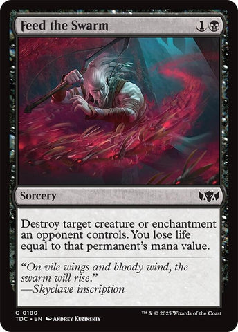 Image for Feed the Swarm (180) (Commander: Tarkir: Dragonstorm) - Magic: The Gathering