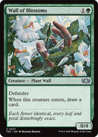 Image for Wall of Blossoms (277) (Commander: Tarkir: Dragonstorm) - Magic: The Gathering