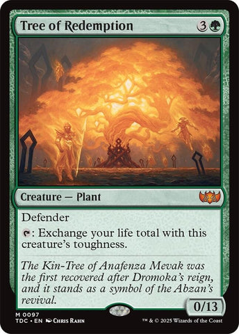 Image for Tree of Redemption (97) (Commander: Tarkir: Dragonstorm) - Magic: The Gathering