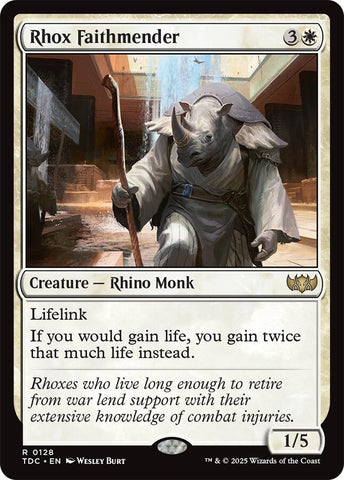 Image for Rhox Faithmender (128) (Commander: Tarkir: Dragonstorm) - Magic: The Gathering