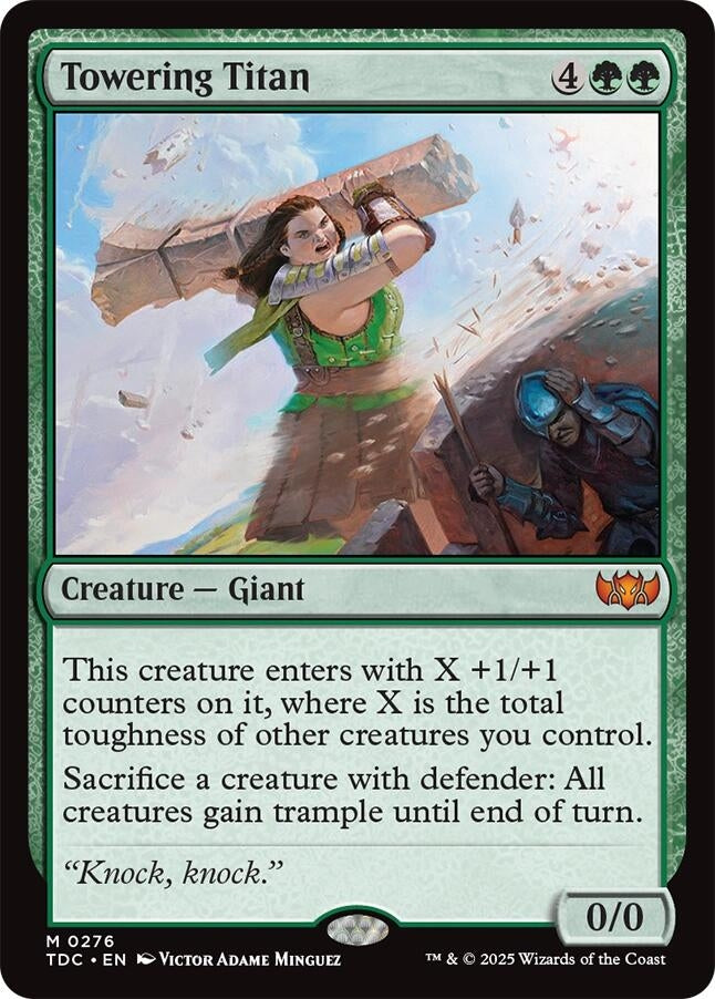 Image for Towering Titan (276) (Commander: Tarkir: Dragonstorm) - Magic: The Gathering