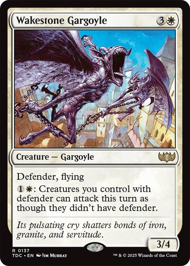 Image for Wakestone Gargoyle (137) (Commander: Tarkir: Dragonstorm) - Magic: The Gathering