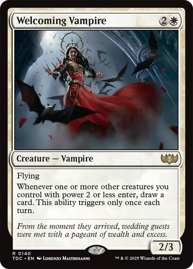 Image for Welcoming Vampire (140) (Commander: Tarkir: Dragonstorm) - Magic: The Gathering
