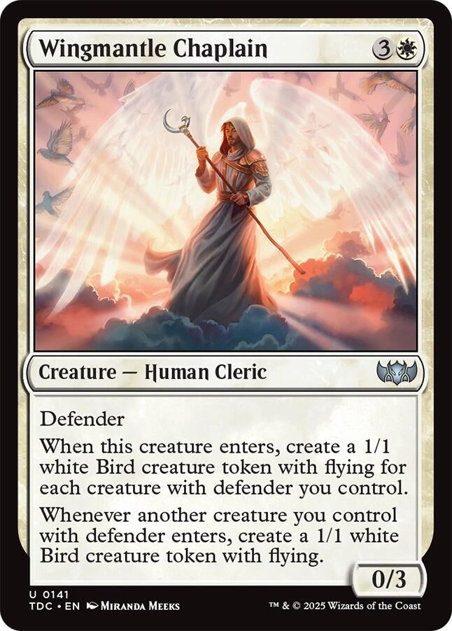 Image for Wingmantle Chaplain (141) (Commander: Tarkir: Dragonstorm) - Magic: The Gathering