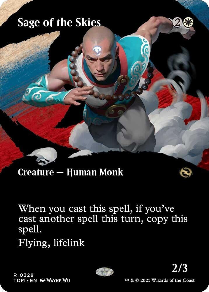 Image for Sage of the Skies (Borderless) (328) (Tarkir: Dragonstorm) - Magic: The Gathering