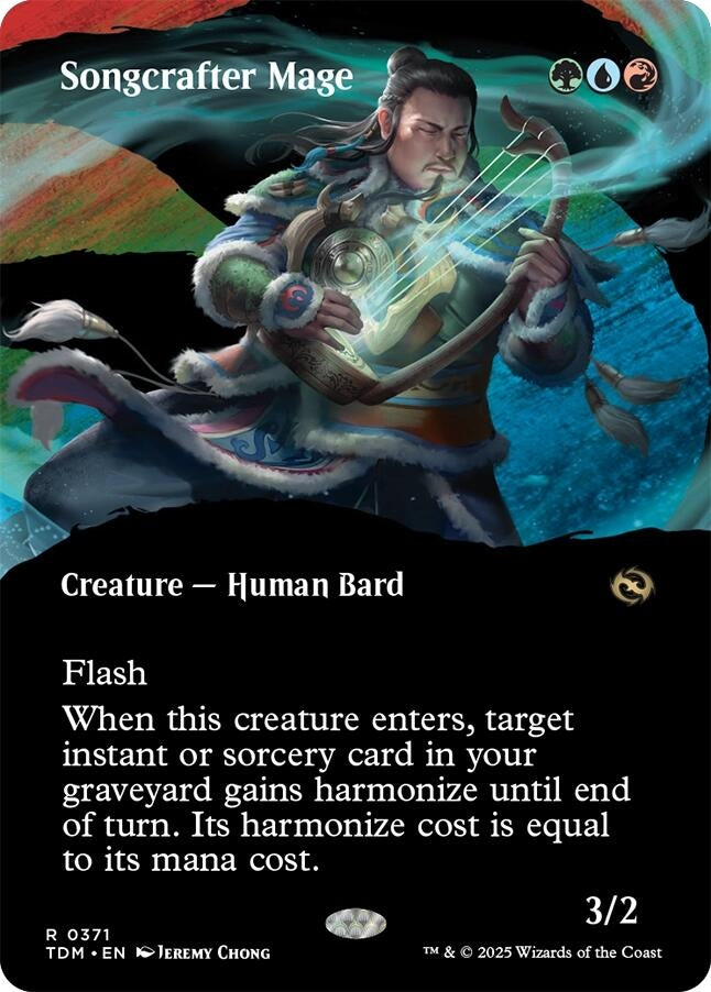 Image for Songcrafter Mage (Borderless) (371) (Tarkir: Dragonstorm) - Magic: The Gathering