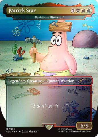 Image for Patrick Star - Barktooth Warbeard (Rainbow Foil) (1931) (Secret Lair Drop Series) - Magic: The Gathering