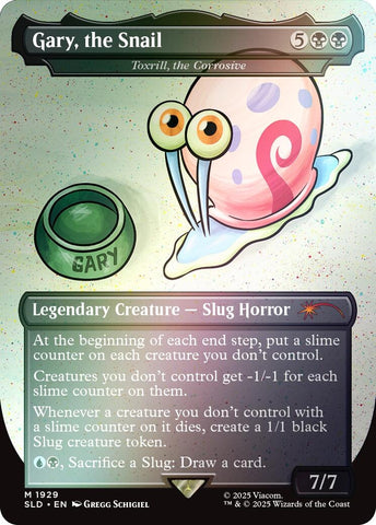 Image for Gary, the Snail - Toxrill, the Corrosive (Rainbow Foil) (1929) (Secret Lair Drop Series) - Magic: The Gathering