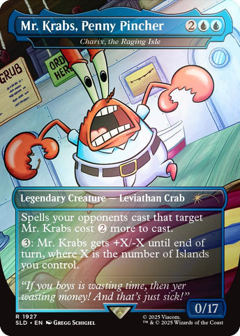 Image for Mr. Krabs, Penny Pincher - Charix, the Raging Isle (Rainbow Foil) (1927) (Secret Lair Drop Series) - Magic: The Gathering