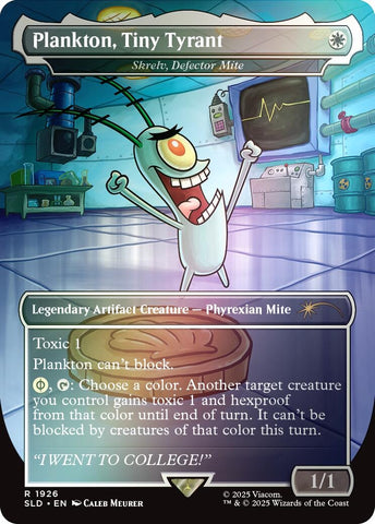 Image for Plankton, Tiny Tyrant - Skrelv, Defector Mite (Rainbow Foil) (1926) (Secret Lair Drop Series) - Magic: The Gathering