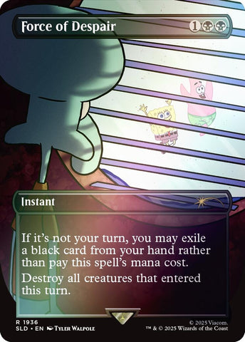 Image for Force of Despair (Rainbow Foil) (1936) (Secret Lair Drop Series) - Magic: The Gathering