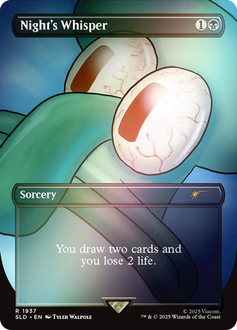 Image for Night's Whisper (Rainbow Foil) (1937) (Secret Lair Drop Series) - Magic: The Gathering