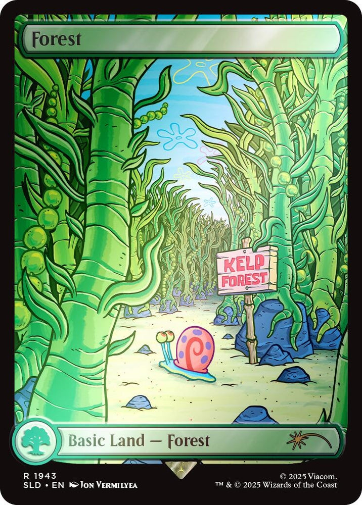 Image for Forest (1943) (Rainbow Foil) (1943) (Secret Lair Drop Series) - Magic: The Gathering