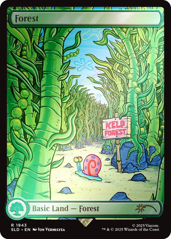 Image for Forest (1943) (Rainbow Foil) (1943) (Secret Lair Drop Series) - Magic: The Gathering