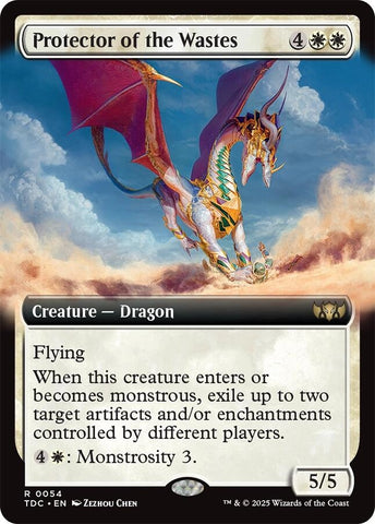 Image for Protector of the Wastes (Extended Art) (54) (Commander: Tarkir: Dragonstorm) - Magic: The Gathering