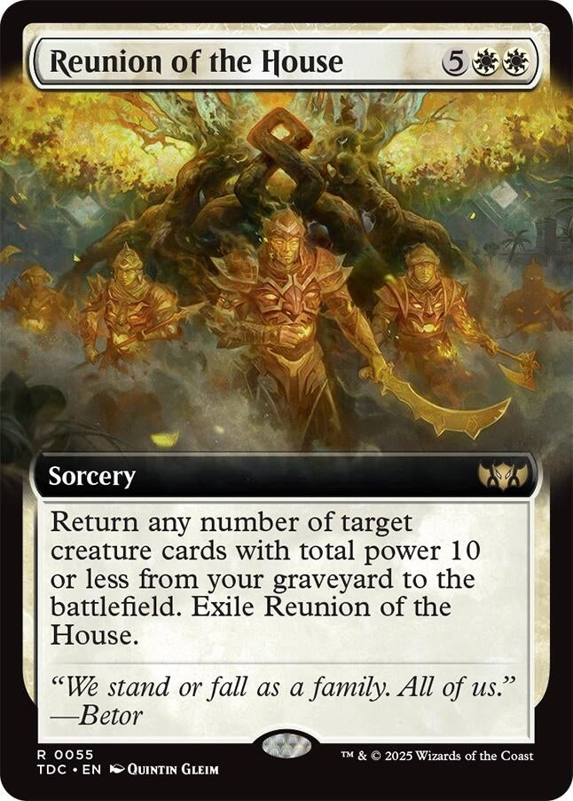 Image for Reunion of the House (Extended Art) (55) (Commander: Tarkir: Dragonstorm) - Magic: The Gathering