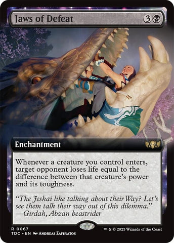 Image for Jaws of Defeat (Extended Art) (67) (Commander: Tarkir: Dragonstorm) - Magic: The Gathering