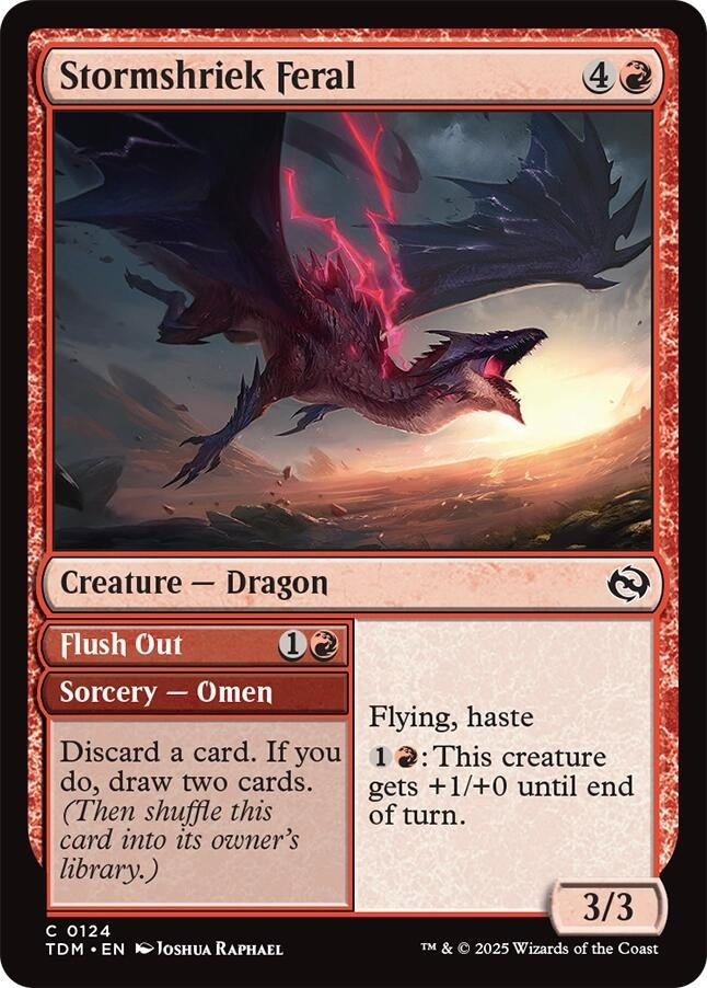 Image for Stormshriek Feral (124) (Tarkir: Dragonstorm) - Magic: The Gathering